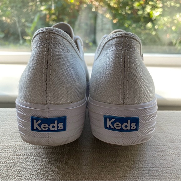 Woman’s KEDS Triple Kick Met Silver Sneakers Size 7 Only Worn Once! - Picture 12 of 12
